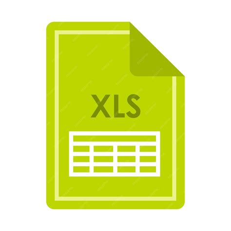 Premium Vector File Xls Icon In Flat Style Isolated On White
