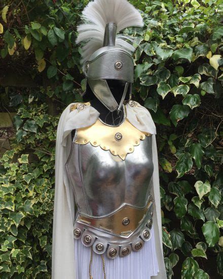 Silver Athena Warrior Armour Masquerade