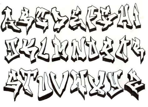 Graffiti Alphabet For Children Coloring Page Download Print Or Color