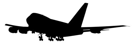 Onlinelabels Clip Art Jumbo Jet Silhouette