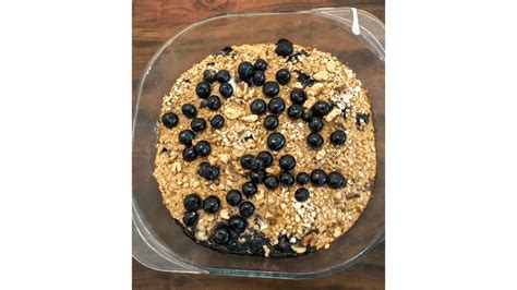 Baked Oatmeal With Bananas And Blueberries Ashley Lane