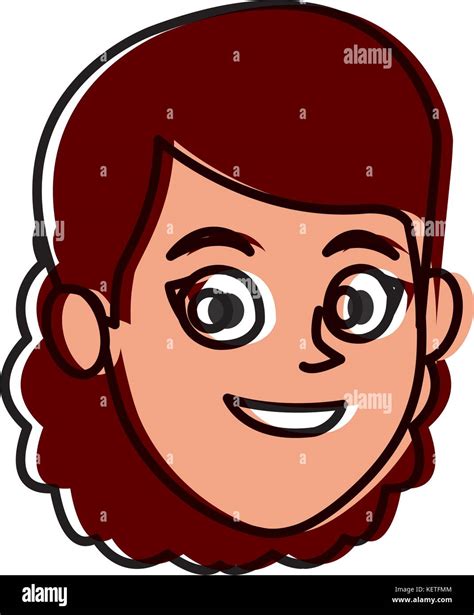 Woman Smiling Cartoon Stock Vector Image And Art Alamy