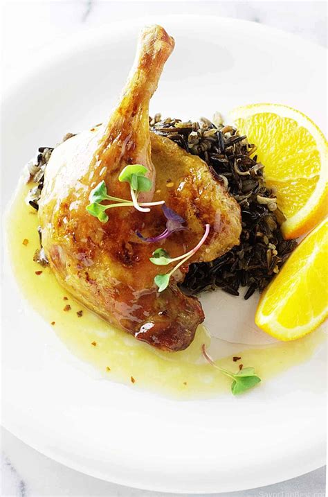 Roasted Duck Legs With Orange Sauce And Wild Rice Savor The Best