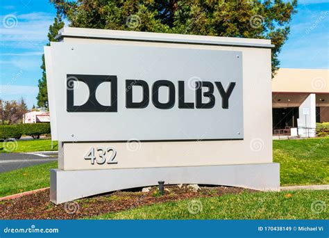 Dolby Laboratories Sign And Logo At Silicon Valley Campus Dolby