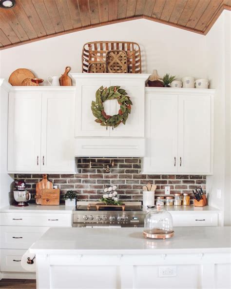 10 Ways To Style Farmhouse Decor Above Kitchen Cabinets Kitchen