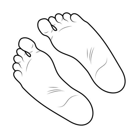 Foot Outline Feet Clipart Black And White Michyskbw