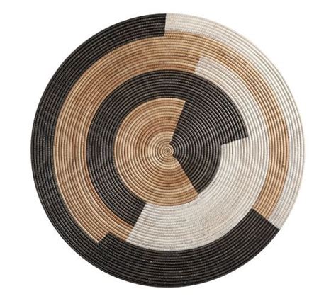 A beautiful rattan piece can enrich our lives, visually and emotionally. Sierra Woven Disc Wall Art, Black/White/Natural | Pottery ...