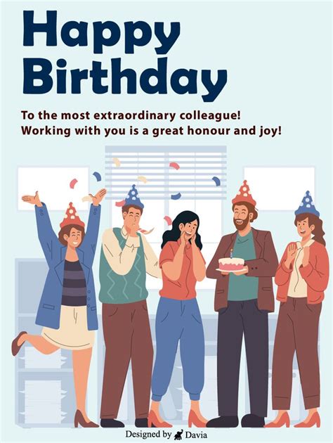 Office Celebration Happy Birthday Co Worker Cards Birthday