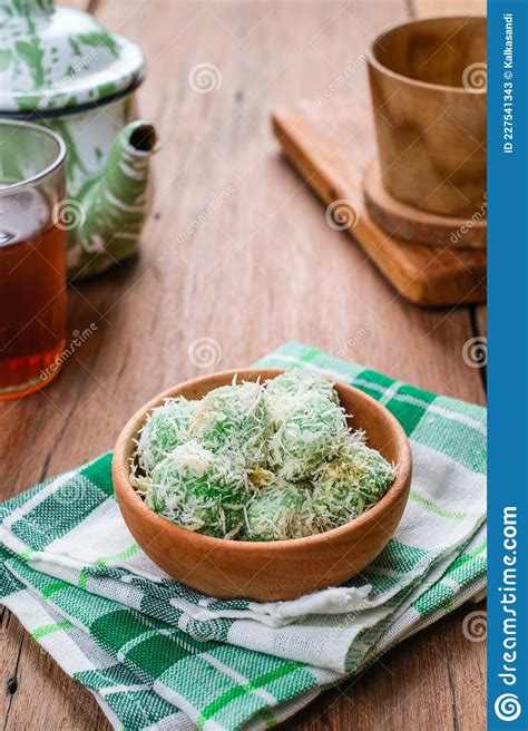 Delicious Klepon Traditional Indonesian Culinary Stock Image Image Of