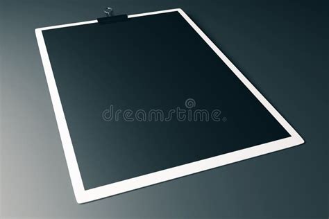 White Clipboard With Empty Ruled Sheet Realistic Template Blank