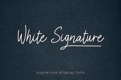 White Signature Font Dfonts