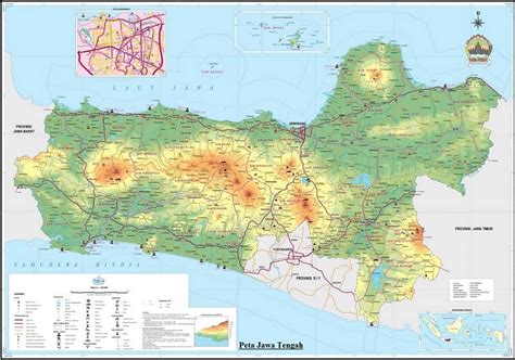Peta Jawa Tengah Dan Jawa Timur Ukuran Besar Lengkap