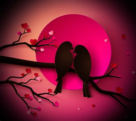 Pink Love Birds Wallpapers Ntbeamng