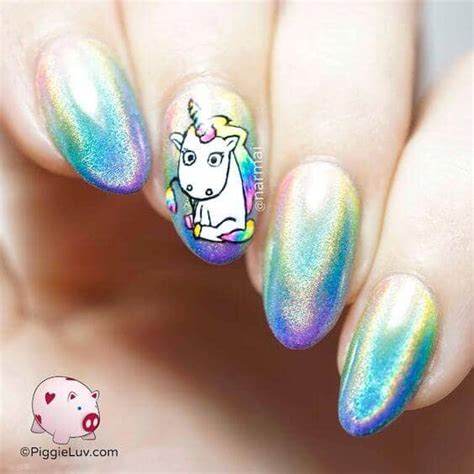 Pegatinas para uñas de unicornio $ 46. Diseños de uñas de unicornio para niñas 【 2021 】 - Princesas