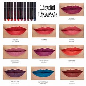 Splash Liquid Lipstick Color Chart Younique Lips Pinterest