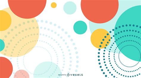 Colorful Circles Abstract Background Vector Download