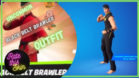Black Belt Brawler Outfit Fortnite Uncommon Youtube