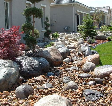 Dry River Bed Landscaping Ideas Landscape Installation Truckee
