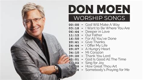 Don Moen Worship Songs 1 Hour Nonstop Praise And Worship Music