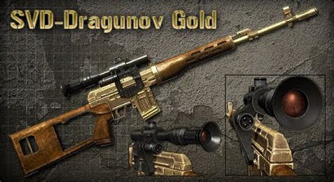 Weapon Point Blank Svd Dragunov Gold Untuk Counter Strike Counter