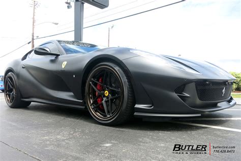 Matte Black Ferrari 812 Superfast With 22in Rear And 21in Front Ag