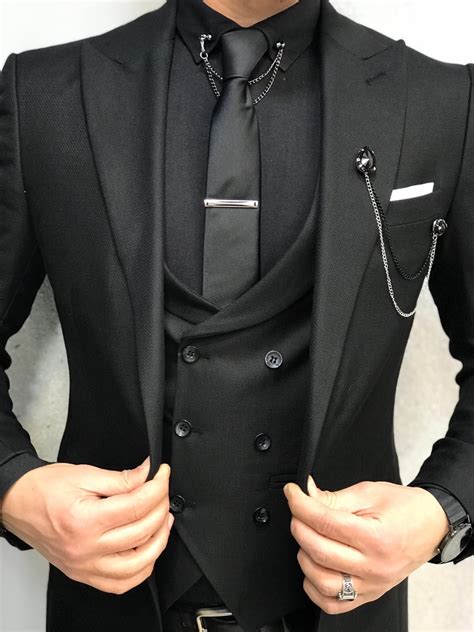 buy black slim fit wool suit by with free shipping slim fit suit men suits men