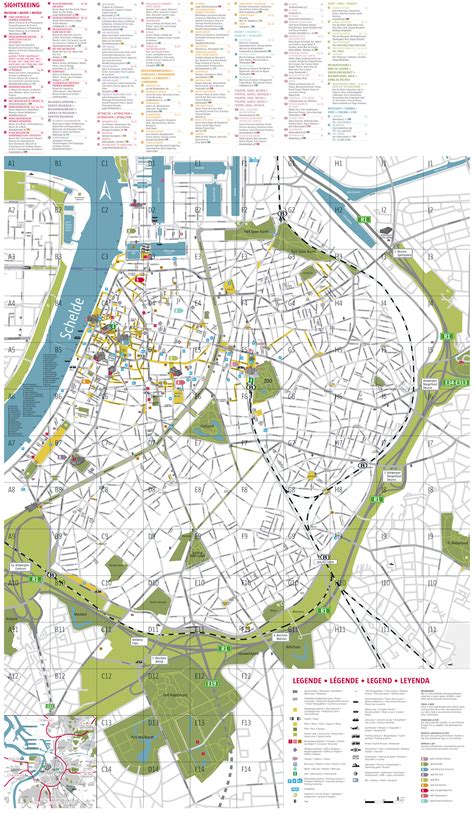 Maps Of Antwerp Detailed Map Of Antwerpen In English Maps Of