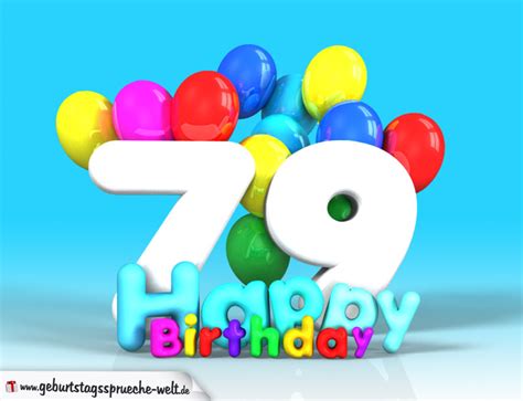 79 Geburtstag Bild Happy Birthday Mit Ballons Geburtstagssprüche Welt