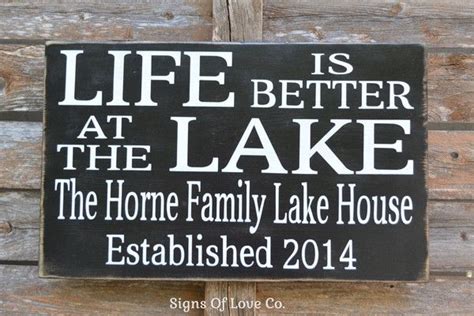 Lake House Sayings Quotes Quotesgram Personalized Lake House Decor
