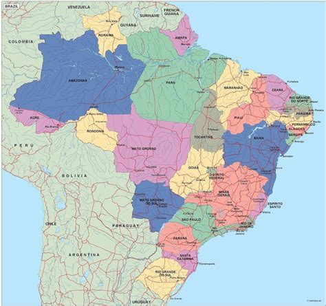 Brazil Political Map Order And Download Brazil Political Map