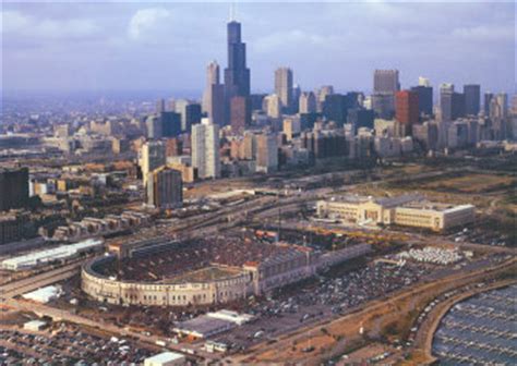 Soldier field's controversial renovation, which critics dubbed a flying saucer and a fish bowl, has stripped the stadium of its national historic landmark designation. Chicago Old Soldier Field Aerial Photo Poster Picture