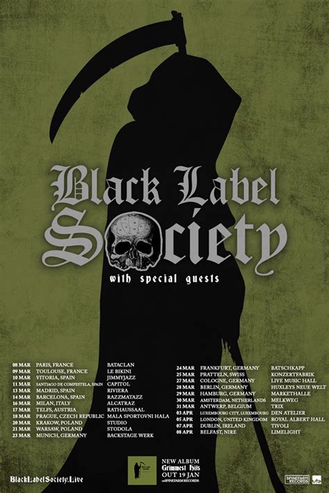 30 Black Label Society Tour Uk Best Labels Ideas 2020