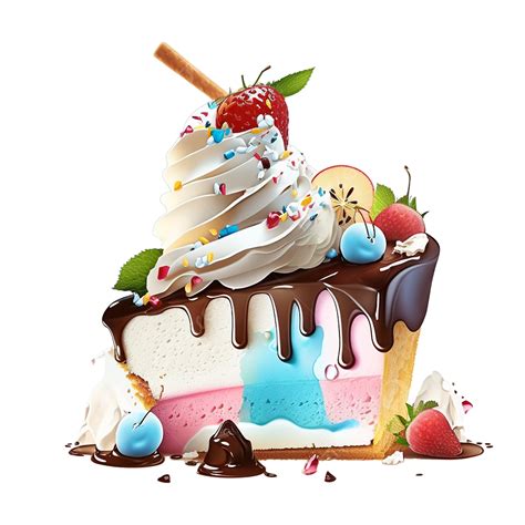 Ice Cream Cake And Sweets Concept Ice Cream Cake And Sweets Delicious