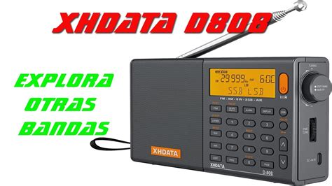 Radio Receptor Multibanda Xhdata D808 📻🎶🎵 Youtube