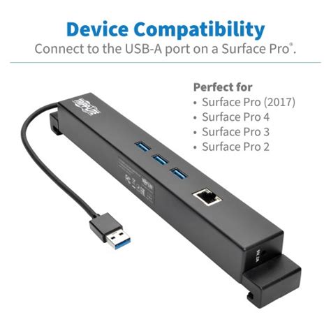 Usb 30 Dock For Microsoft Surface Usb A Gigabit Ethernet Eaton