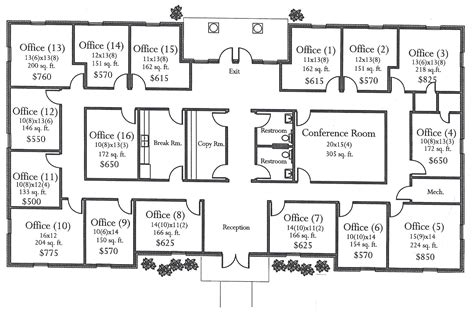 Commercial Building Floor Plan Floorplansclick