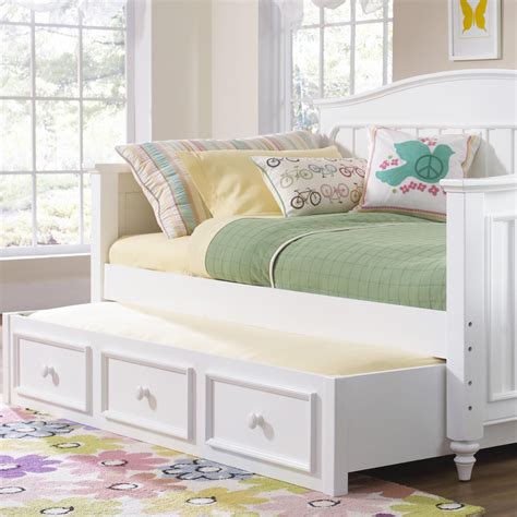 Campbell Day Bed With Trundle By Kidz Gear Kids Bedroom Sets White