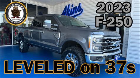 2023 Ford F 250 Lariat 15” Leveled On 37s Covert Edition Youtube