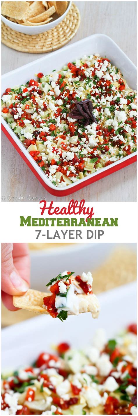 This popular healthy eating plan emphasizes whole foods, fresh vegetables and fruits, whole grains, healthy fats such as olive oil and avocado, and proteins such as. Healthy Mediterranean 7-Layer Dip | Recipe | 7 layer dip ...