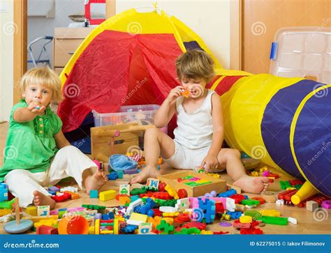 Children Playing At Home Stock Image Image Of Playful 62275015
