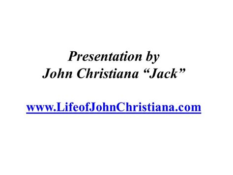 Domestic Terrorism By Us Govt Life Of John Christiana