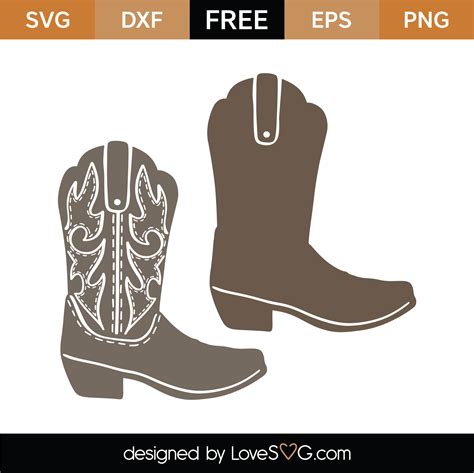 Free Cowboy Boots Svg Cut File