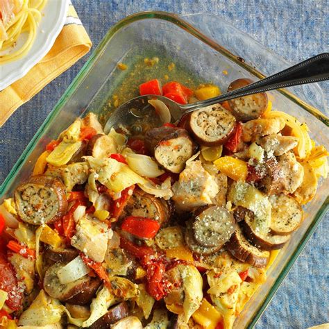 Add extra veg to an easy pasta dinner with this ratatouille pasta bake recipe, filled with med veg. Artichoke Ratatouille Chicken Recipe | Taste of Home