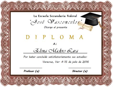 Diplomas De Graduacion Para Imprimir 100 Editables