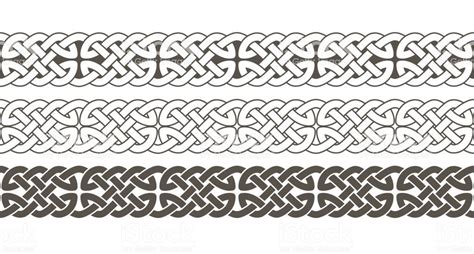 Celtic Knot Braided Frame Border Ornament Vector Illustration