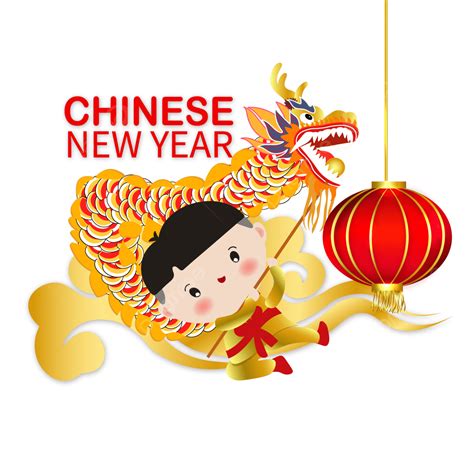 Chinese New Year Vector Png Images Happy Chinese New Year Dragon