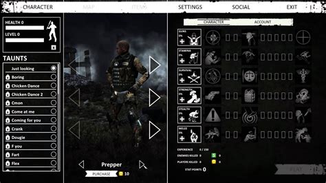 Degree of customization may vary, with some games simply allowing to choose between different types of clothes, while others provide more detailed tinkering of features such as the distance between a character's eyes or hair. Nether - Character Customization Screen: Taunts, Clothes, Skin Tone, Unlocks Options (Urban ...