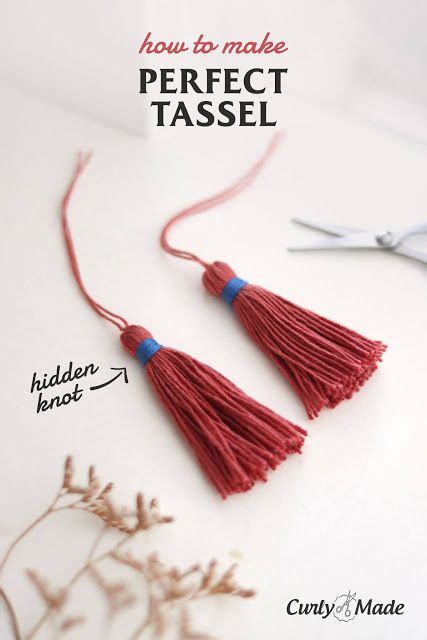 How To Tie Tassels With A Hidden Knot Curly Made Tassels Diy