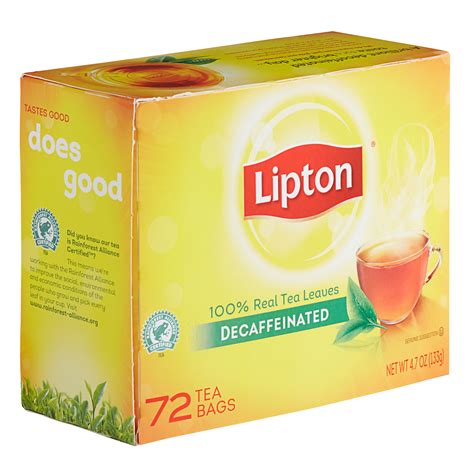 Lipton Decaffeinated Black Tea Bags 72box