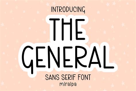 The General Font By Miraipa Creative Fabrica